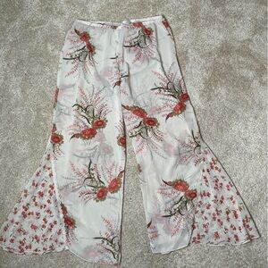 Intimates by Flora Wide Leg Floral Pajama Lounge Pants